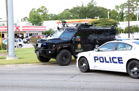 ירי על שוטרים בלואיזיאנה, צילום: רויטרס