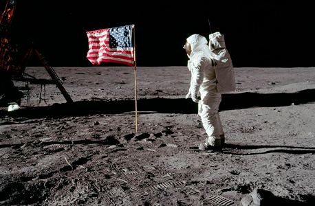 באז אולדרין על הירח. בדידות יוצאת דופן, צילום: ויקיפדיה