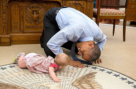 ברק אובמה ו תינוק, צילום: indiatimes.com