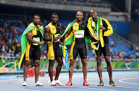 נבחרת הריצה 100 מטר של ג'מייקה (ארכיון)