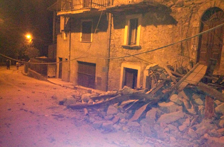 רעש אדמה רעידת אדמה איטליה אמטריס, צילום: twiiter / francescoameli 