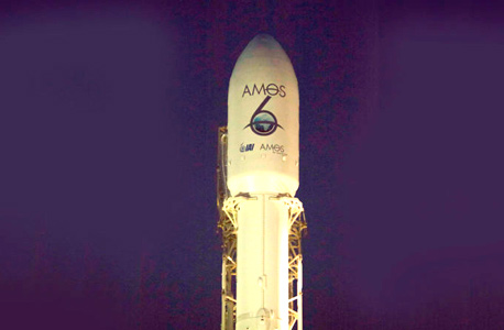 AMOS-6 on the launchpad before the explosion. Photo: SPaceX