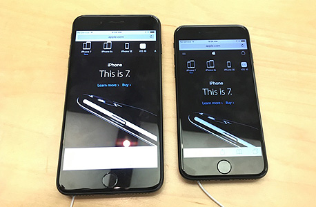 אייפון 7 ו-7 פלוס. הרזולוציה הנמוכה מתחילה להוות חיסרון