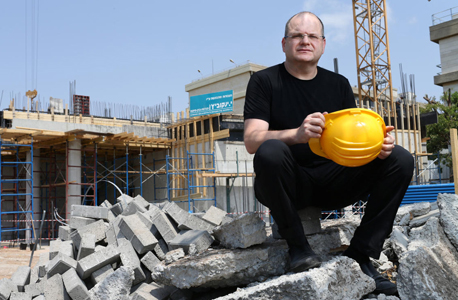 Checkpoint CEO Gil Shwed at the start of construction of its new building in 2016. Photo: Amit Shaal