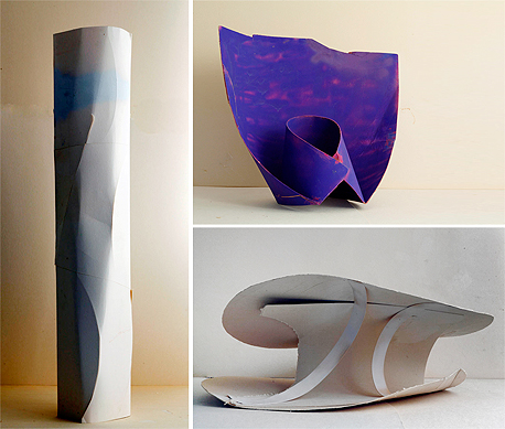 עבודותיה של ריקמן מתוך התערוכה. "אני רוצה שמה שאעשה לא ייראה כמו שום דבר אחר"