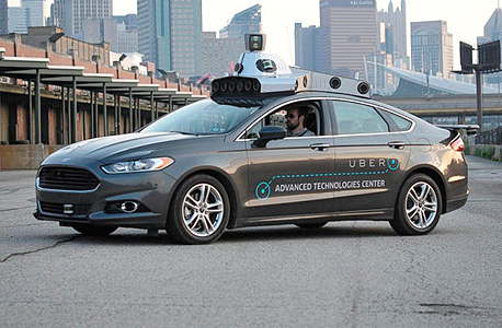 מכונית אוטונומית של אובר uber רכב אוטונומי 