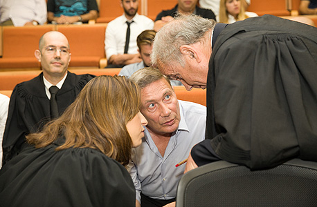 נוחי דנקנר טיעונים לעונש בבית המשפט, צילום: אוראל כהן