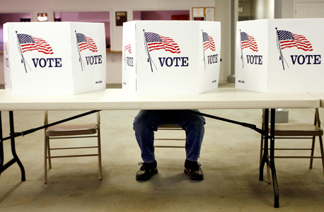 הצבעה בבחירות 2016 בארה"ב, צילום: רויטרס 