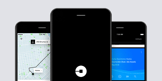 אפליקציית אובר, צילום: Uber