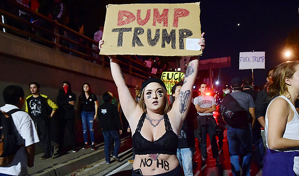 הפגנות נגד טראמפ, צילום: איי אף פי