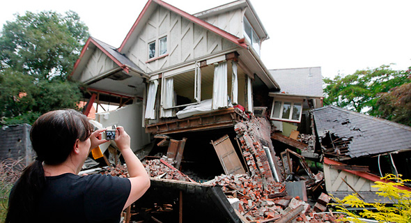 רעידת אדמה ניו זילנד 2, צילום: איי פי