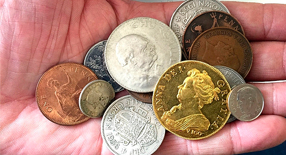 מטבע ה"ויגו" הנדיר. "סבתא היה חוזר ממסעותיו ומביא לי מטבעות למשחק"