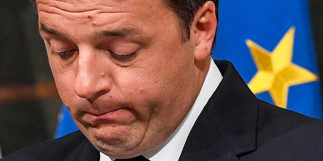 ראש ממשלת איטליה המתפטר מתאו רנצי, צילום: אי פי איי