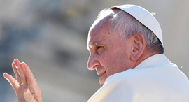 האפיפיור פרנציסקוס, צילום: אי פי איי