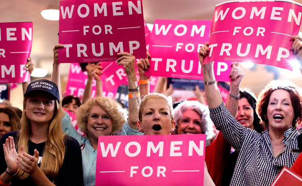 53% מהנשים הלבנות בארה"ב הצביעו לטראמפ