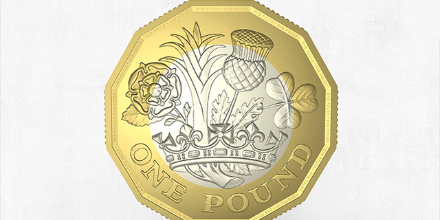 בריטניה מציגה מטבע חדש של 1 ליש&quot;ט: יוכנס לשימוש בעוד 3 חודשים