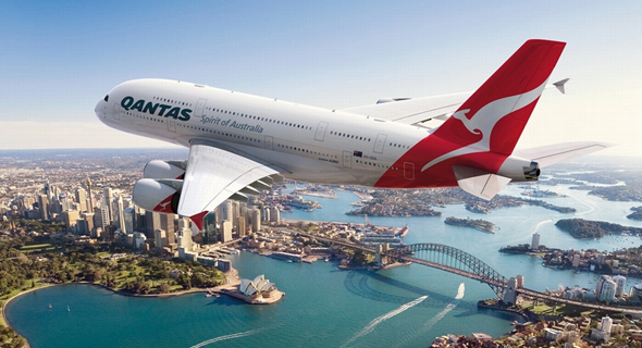 מטוס חברת Qantas האוסטרלית