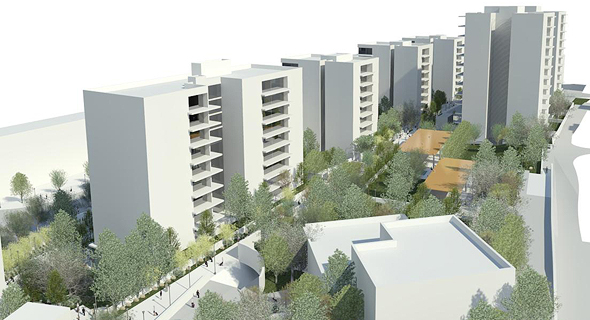 הדמיית תוכנית מתחם "משתלת חוות הנוער הציוני" בירושלים