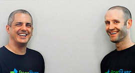  AppsFlyer Co-Founders Oren Kaniel, left, and Reshef Mann, right. Photo: Guy Gilad