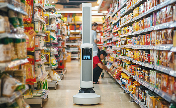 A robot at a supermarket (illustration). Photo: PR