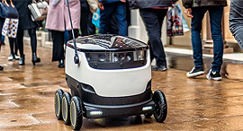 A delivery robot by Starship Technologies. Photo: Starship Technologies