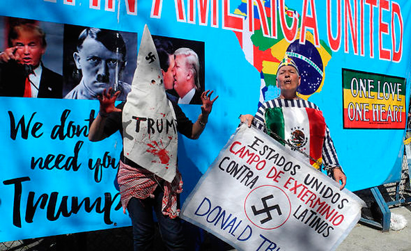 מפגינים במקסיקו, צילומים: אם סי טי