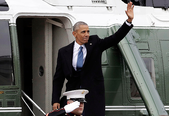הנשיא לשעבר ברק אובמה נפרד, צילום: איי פי