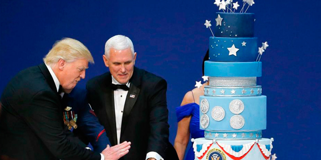 הסיפור המוזר על השף הסלבריטאי - והעוגה המועתקת בחגיגות ההשבעה של טראמפ