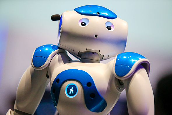 רובוט מבוסס ווטסון של חברת IBM מערכות AI, צילום: בלומברג