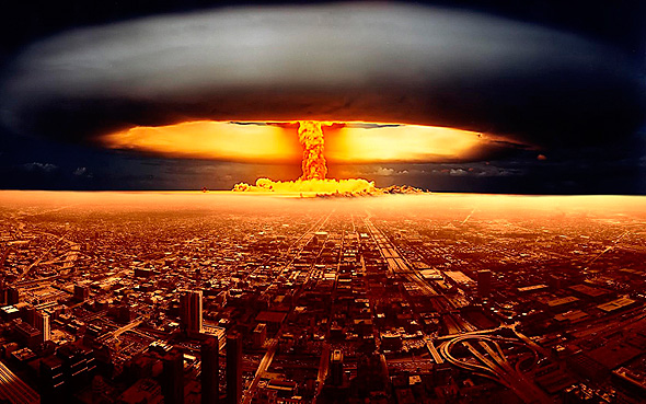 התחזית להלילה: ממטרים כבדים של מוות גרעיני