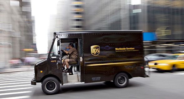 רכב משלוחים של UPS