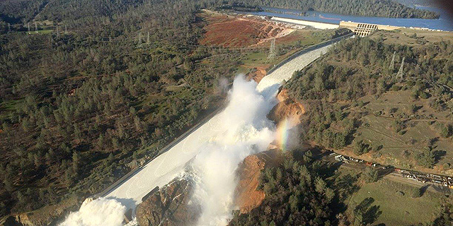 קליפורניה: לפחות 188 אלף תושבים פונו - עקב חור בסכר הגבוה בעולם