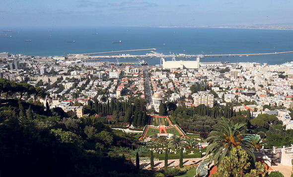 A view of the Haifa Bay. Photo: Elad Gershgoren