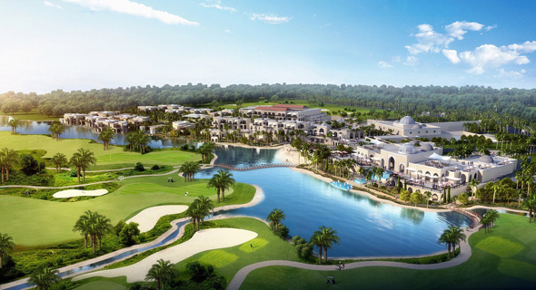הדמיית פרויקט הגולף בדובאי, צילום: Damac