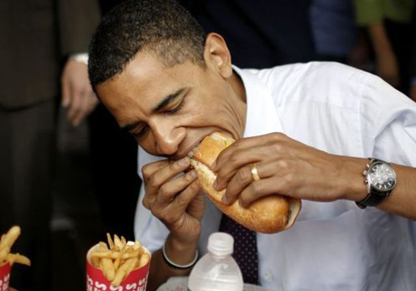 ברק אובמה אוכל, צילום: pinterest