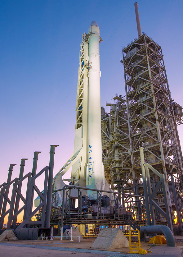 הטיל של spaceX, צילום: SpaceX