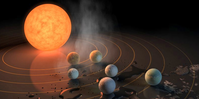 התגלתה מערכת שמש עם 7 כוכבי לכת דמויי כדור הארץ
