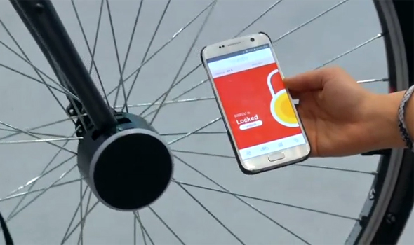 BISECU, מנעול אופניים מסונכרן לסמארטפון