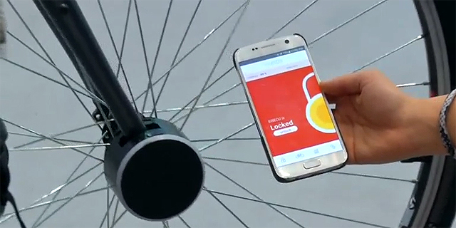 BISECU, מנעול אופניים מסונכרן לסמארטפון, צילום: רויטרס