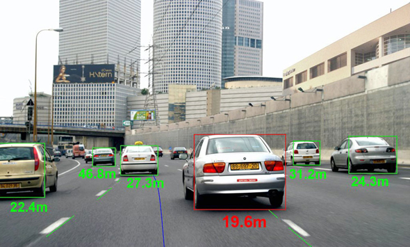 Mobileye's autonomous driving system (illustration). Image: Mobileye Mobileye's autonomous driving system (illustration). Image: Mobileye