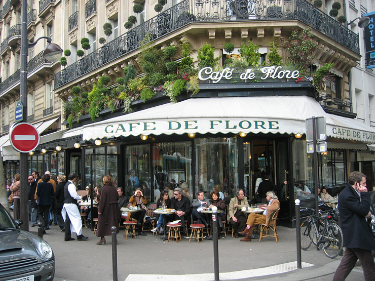 פריז, צרפת. 3,918 דולר לשבוע לזוג, צילום: cafedeflore 