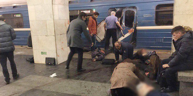 רוסיה: 10 נהרגו בפיצוץ במטרו של סנט פטרבורג