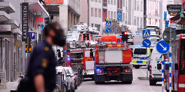 זירת הפיגוע בשטוקהולם, שבדיה, צילום: איי אף פי