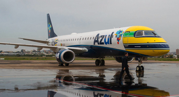 חברת תעופה אזול Azul ברזיל, צילום: roadandtrack