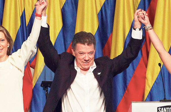 קולומביה - הנשיא חואן מנואל סנטוס: מחשבי המורדים הותקפו כדי לסכל את שיחות השלום, צילום: רויטרס