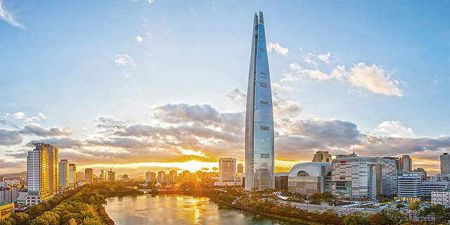 המגדל הגבוה בדרום קוריאה נחנך ושבר שיאים עולמיים