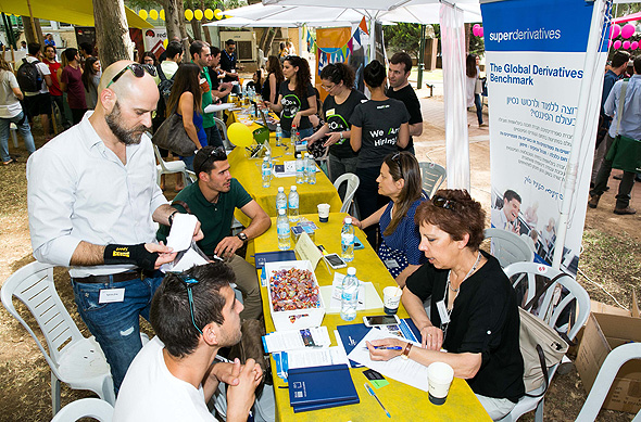 A tech job fair in Israel. Photo: Ofer Amram