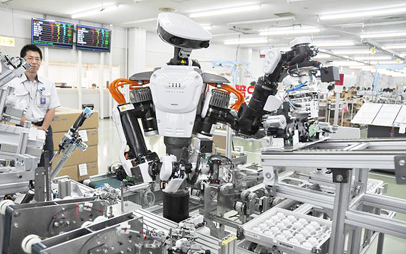 מערך רובוטי במפעל