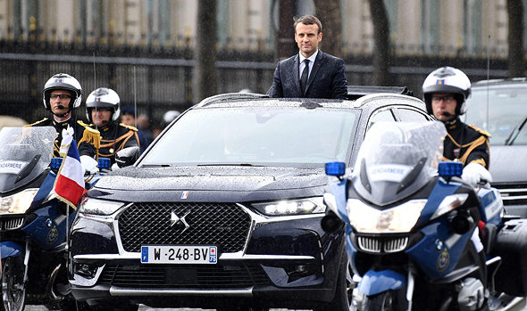 נשיא צרפת עמנואל מקרון סיטרואן יצרה דגם חדש במיוחד למעמד ההשבעה, צילום: איי אף פי
