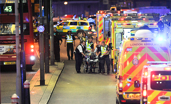 הפיגוע בלונדון, צילום: איי אף פי